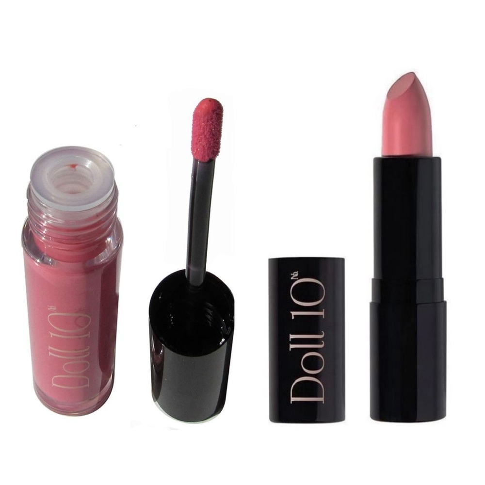 Doll 10 Lip Set of 2: Liquid Lipstick Celeb & Lipstick So Chic